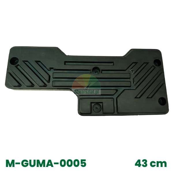 Guma odbijacza montażownicy (typ D, 43 cm) - czarna podkładka z wzorem, kod M-GUMA-0005
