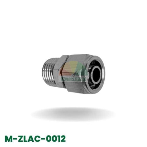 Łącznik pneumatyczny prosty, na przewód 10 mm, z gwintem zewnętrznym 12,7 mm