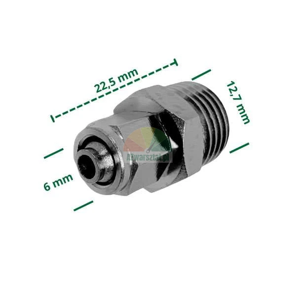 Łącznik przewodu 6mm / gwint 12,7mm
