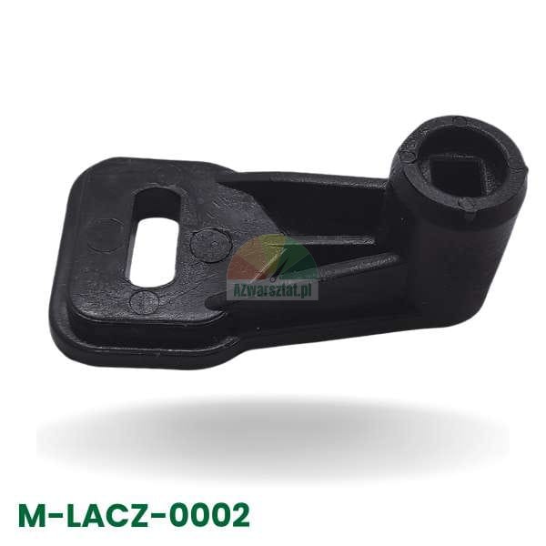 Łącznik przełącznika obrotów montażownicy, czarny plastikowy element mechanizmu zmiany kierunku obrotu (trzpień 8mm).