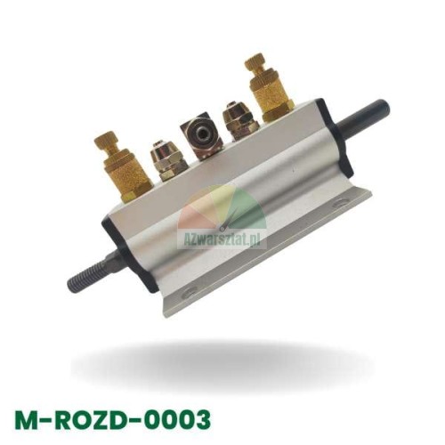 Aluminiowy rozdzielacz powietrza typ G z metalowymi przyłączami, model M-ROZD-0003