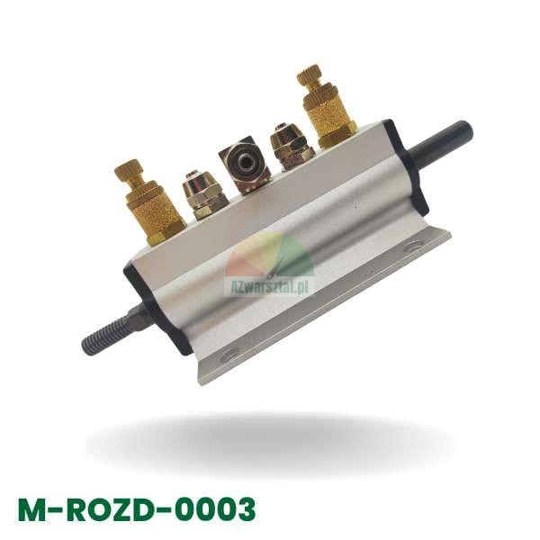 Aluminiowy rozdzielacz powietrza typ G z metalowymi przyłączami, model M-ROZD-0003