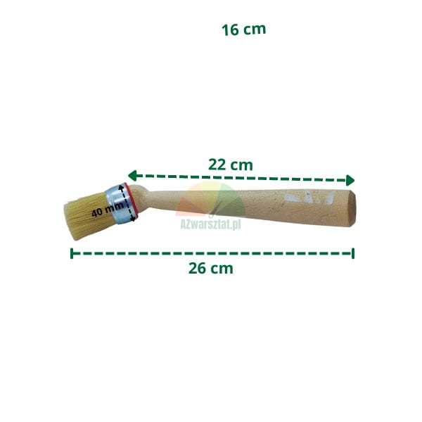 Pędzel uniwersalny do pasty montażowej z drewnianą rączką 26 cm