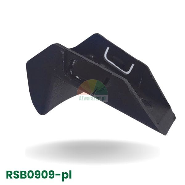 Czarna plastikowa spinka samochodowa RSB0909-pl na białym tle