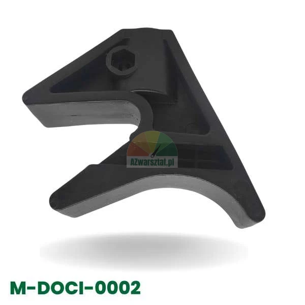 Czarny trójkąt dociskowy do ramienia pomocniczego montażownicy opon, model M-DOCI-0002