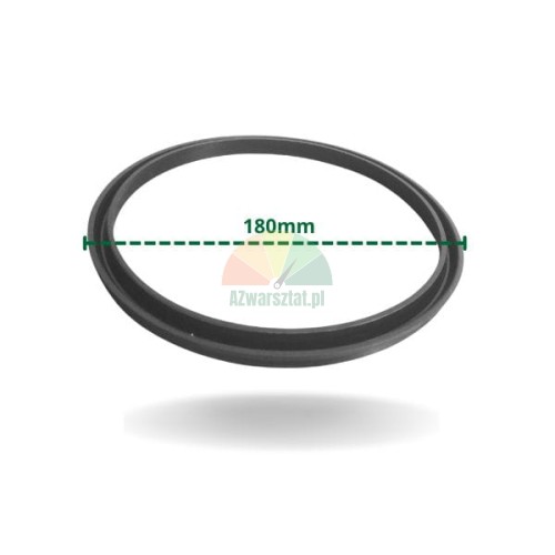 Czarna uszczelka siłownika odbijacza 186x12x9 mm