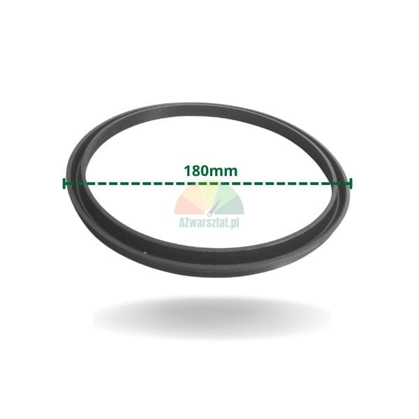 Czarna uszczelka siłownika odbijacza 186x12x9 mm