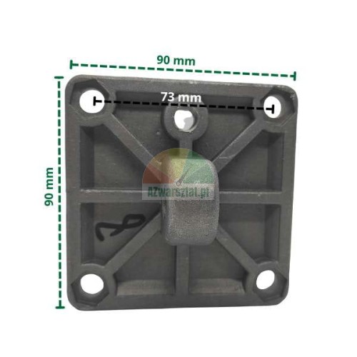 Flansza montażowa siłownika z uchem 90x90 mm