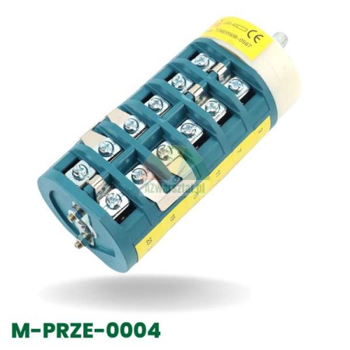 Obrotowy przełącznik montażownicy (dwa biegi) w wersji niebieskiej, model M-PRZE-0004