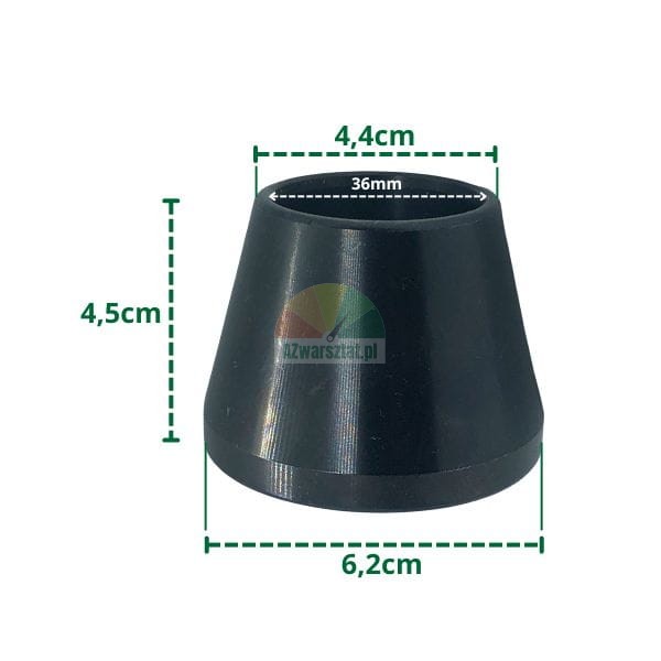 Stożek najmniejszy 36mm o wymiarach 4,4cm do 6,2cm