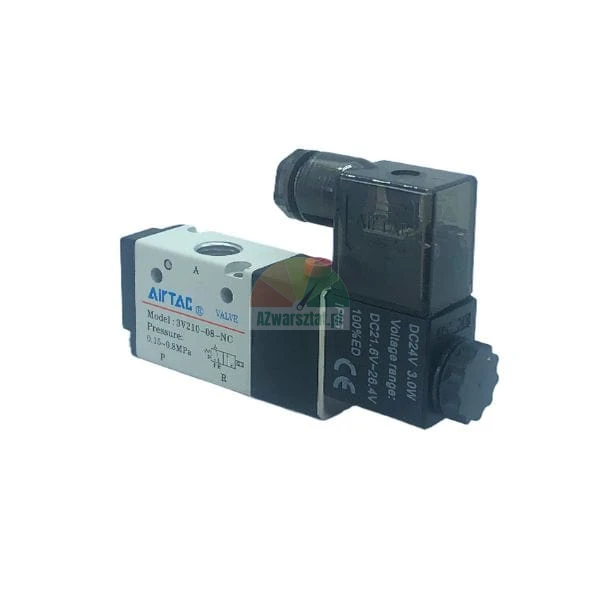 Elektrozawór pneumatyczny AirTAC model 3V210-08-NC DC24V 3/2-drożny NC