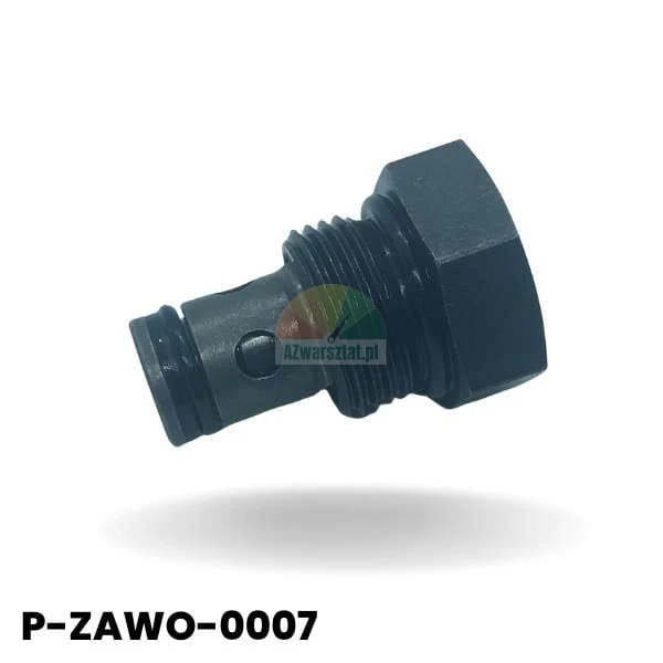Czarny metalowy zawór zwrotny z gwintem 20mm i uszczelką, kod produktu P-ZAWO-0007