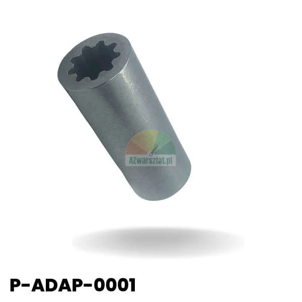 Metalowy adapter silnika (sprzęgiełko) z wielowypustem wewnętrznym, model P-ADAP-0001.