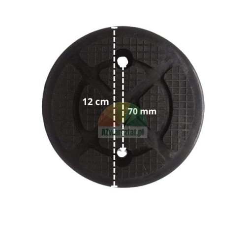 Podkładka gumowa pod podnośnik 12cm rozstaw 70mm