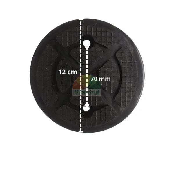 Podkładka gumowa pod podnośnik 12cm rozstaw 70mm