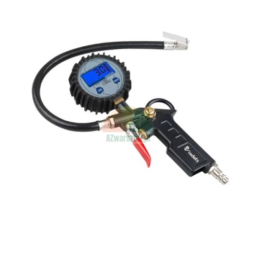 Elektroniczny pistolet do pompowania kół z wyświetlaczem LCD