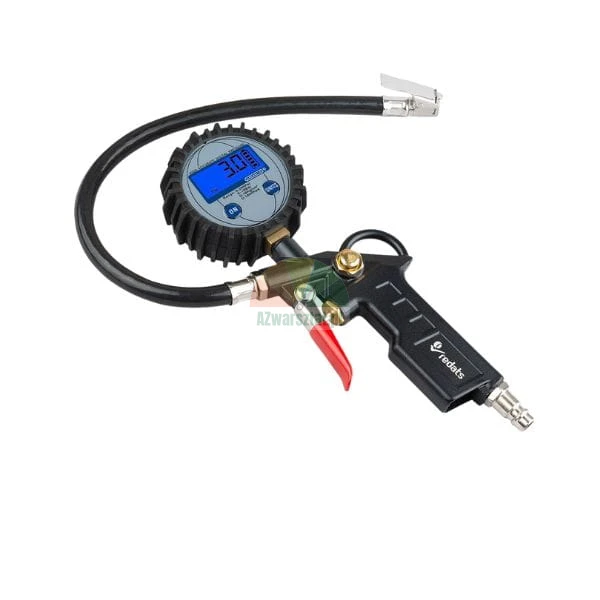 Elektroniczny pistolet do pompowania kół z wyświetlaczem LCD