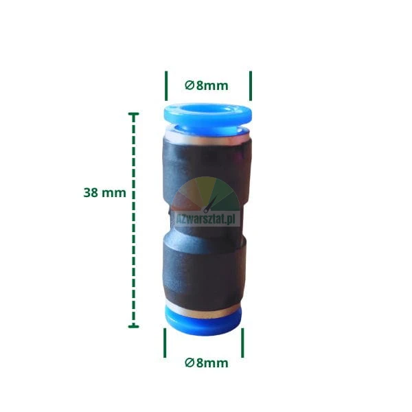 Złączka pneumatyczna prosta 8mm na 8mm