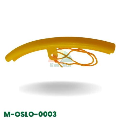 Żółta duża osłona felgi 23cm ze sznurkiem zabezpieczającym