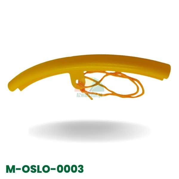 Żółta duża osłona felgi 23cm ze sznurkiem zabezpieczającym