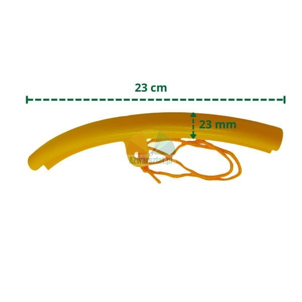 Duża żółta osłona felgi 23cm ze sznurkiem