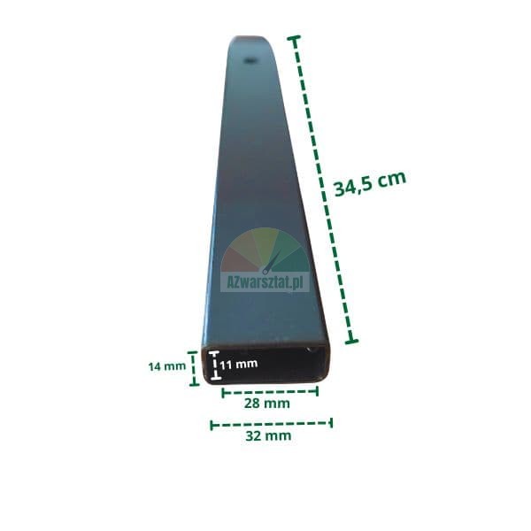 Osłona plastikowa łyżki montażowej 34,5 cm z wymiarami