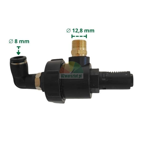 Szybkozrzut zawór upustowy zbijaka Typ C z wymiarami 8mm i 12,8mm