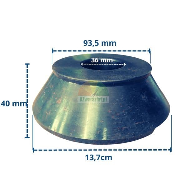 Stożek centrujący 36mm największy (9,3cm - 13,7cm)