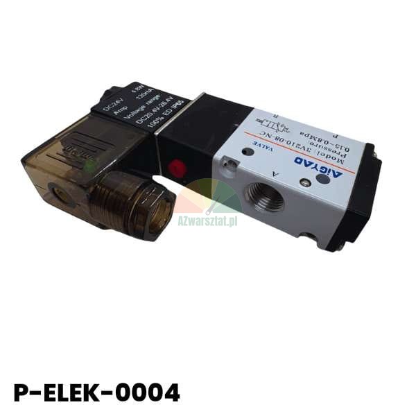 Elektromagnetyczny zawór pneumatyczny AIGYAD model 3V210-08-NC na napięcie 24V DC.