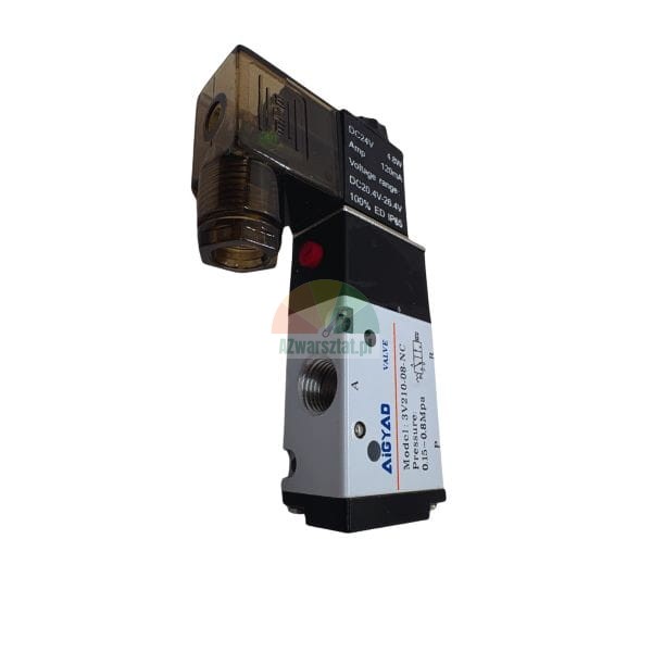 Elektrozawór pneumatyczny AiGYAD model 3V210-08-NC z cewką DC24V do automatyki przemysłowej