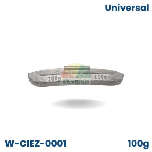 Uniwersalny ciężarek nabijany do wyważania kół 100g