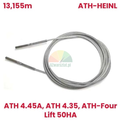 Zamiennik ATH-Heinl: Stalowa lina 13,155 mm do podnośnika czterokolumnowego ATH 4.55A / ATH-Four Lift 50HA.