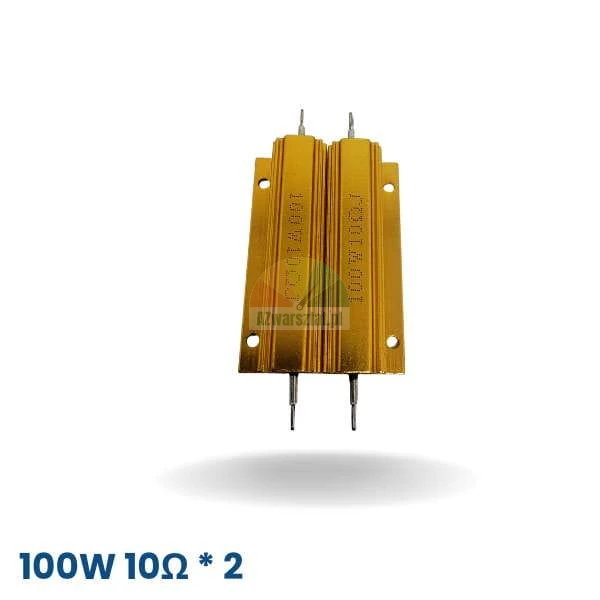 Dwa złote rezystory hamulca wyważarki 100W 10 Ohm