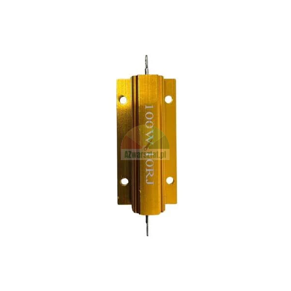 Złoty rezystor mocy 100W 10 Ohm w obudowie aluminiowej