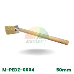 Pędzel do pasty montażowej kątowy 50mm z drewnianym trzonkiem