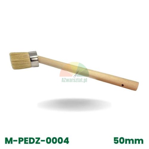 Pędzel do pasty montażowej kątowy 50mm z drewnianym trzonkiem