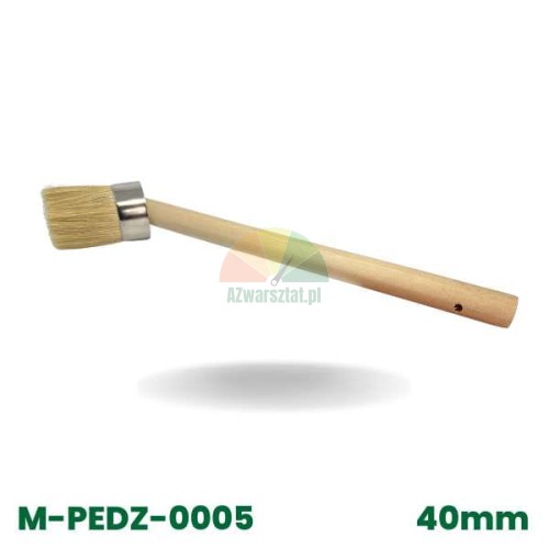 Wygodny pędzel do nakładania pasty montażowej 40mm z drewnianym trzonkiem