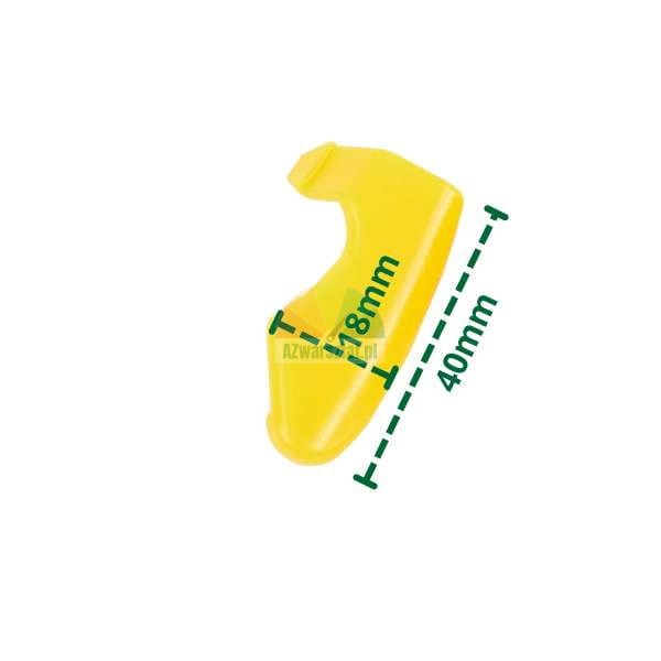 Plastikowa osłona stopki montażowej Typ P o wymiarach 18mm i 40mm