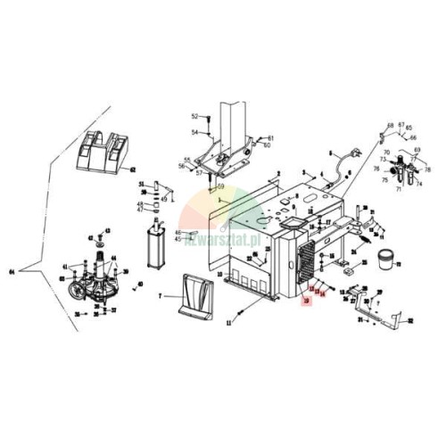 Zamiennik gumy odbijacza ATH M32 M52 M72 schemat techniczny