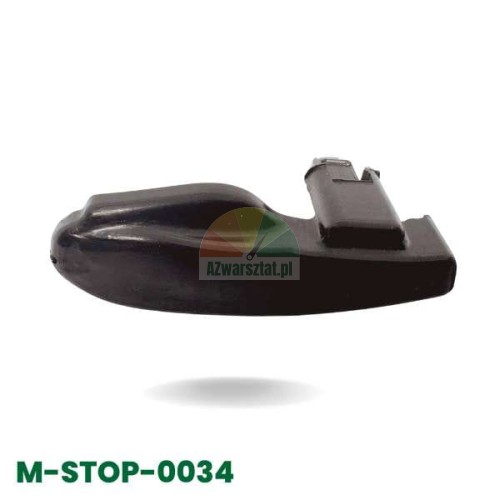 Czarna osłona na stopkę montażową typ S, model M-STOP-0034.
