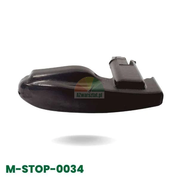 Czarna osłona na stopkę montażową typ S, model M-STOP-0034.