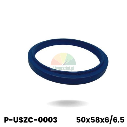 Uszczelka siłownika hydraulicznego 50x58x6/6.5 niebieska
