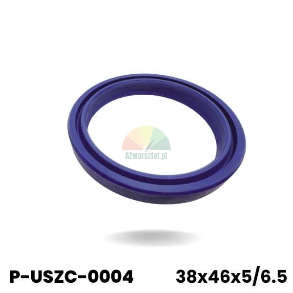 Niebieska uszczelka siłownika hydraulicznego o wymiarach 38x46x5/6.5 mm