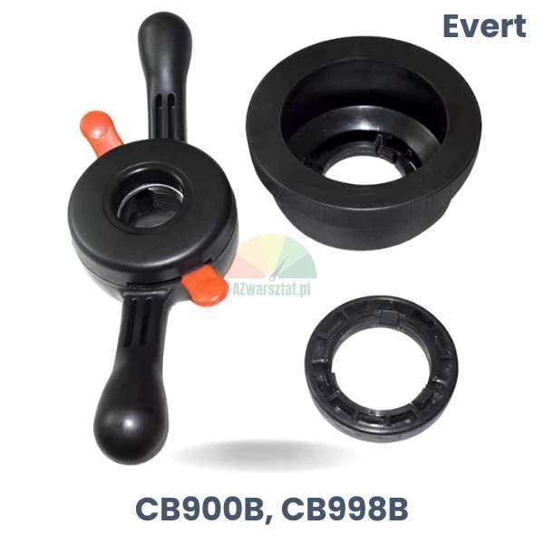 Zestaw zamienny Evert: nakrętka szybkomocująca i adapter do felg aluminiowych CB900B, CB998B