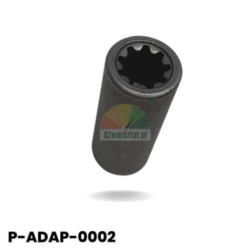 Adapter silnika (sprzęgiełko) 12mm, czarny element z wewnętrznym wielowypustem, model P-ADAP-0002