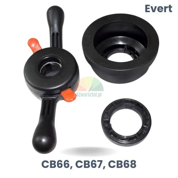 Zestaw nakrętka szybkomocująca i adapter do felg aluminiowych Evert CB66, CB67, CB68