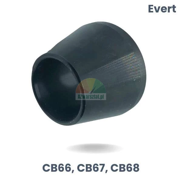 Czarny stożek centrujący do wyważarki Evert modele CB66, CB67, CB68, zakres 4.4cm - 6.2cm