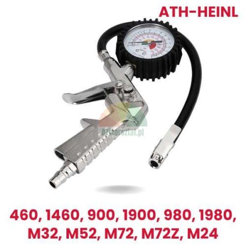 Zamiennik pistoletu do pompowania ATH-Heinl z manometrem do modeli 460, 1460, 900, 1900, 980, 1980, M32, M52, M72, M72Z, M24