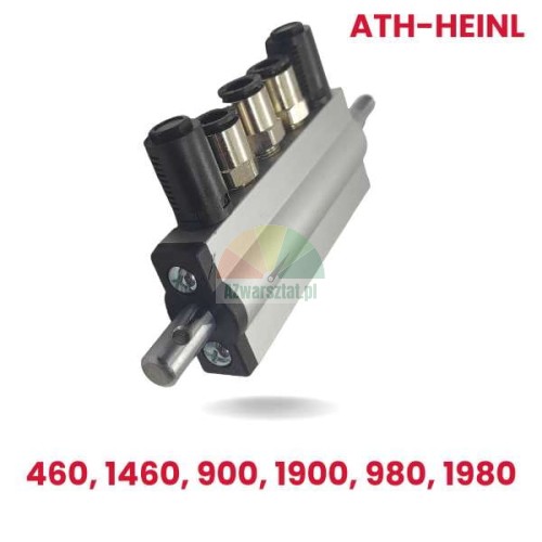 Aluminiowy blok zaworów przy pedale do montażownic ATH-Heinl 460, 1460, 900, 1900, 980, 1980