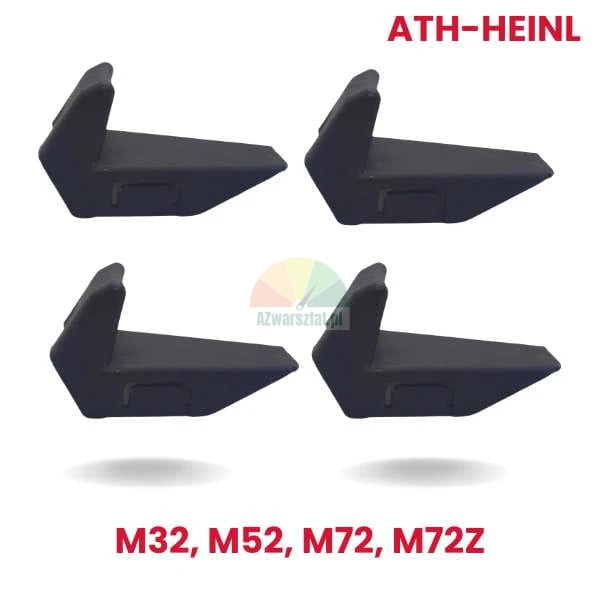 Zestaw 4 plastikowych osłon szczęk do montażownic ATH-Heinl M32, M52, M72, M72Z, czarne nakładki ochronne.